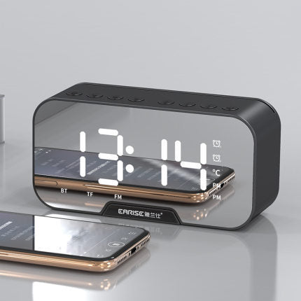 Reloj despertador inalámbrico Bluetooth altavoz mini