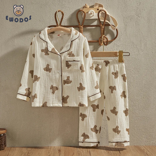 Pijama informal Unisex para bebés de 1 a 6 años,
