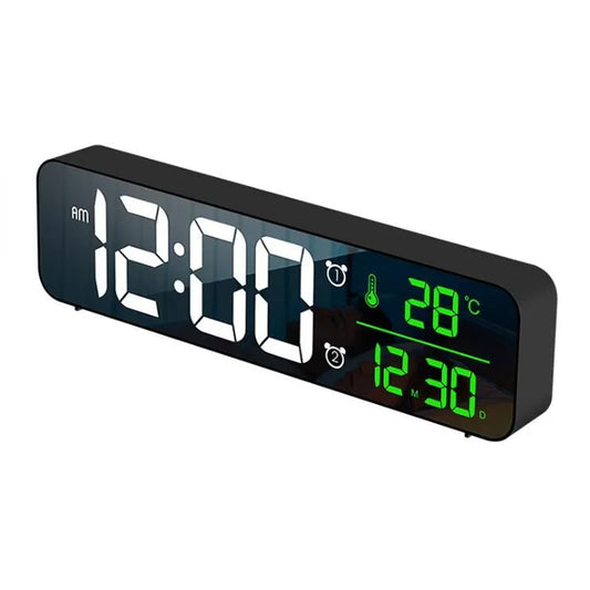 Reloj despertador Digital LED con función de repetición,