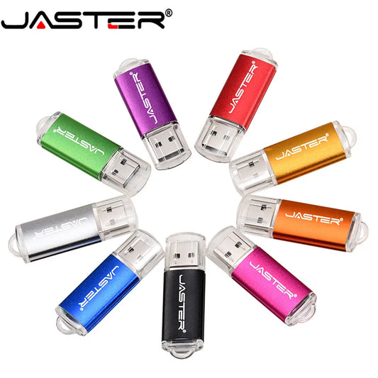 JASTER mini Pen drive USB Flash Drive 4gb 8gb 16gb 32gb 64gb 128gb pendrive metal usb 2,0 unidad flash tarjeta de memoria Usb
