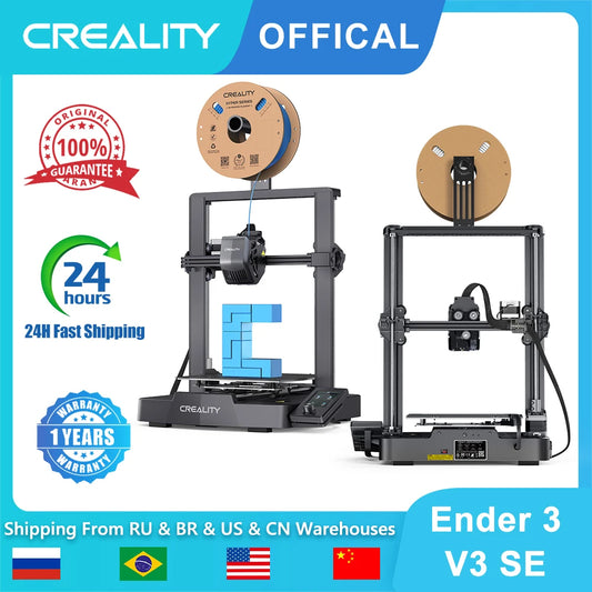 Impresora 3D Creality Ender 3 V3 SE 250 MM/S de impresión rápida con extrusora de Sprite de nivelación automática doble eje Z Y eje óptico