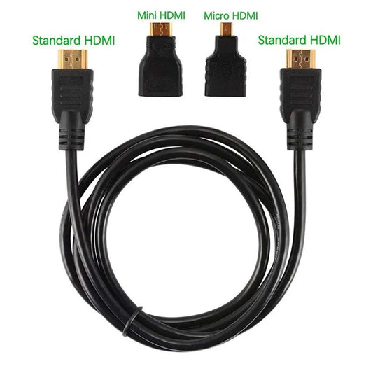 Adaptador Mini HDMI a Micro HDMI 3 en 1
