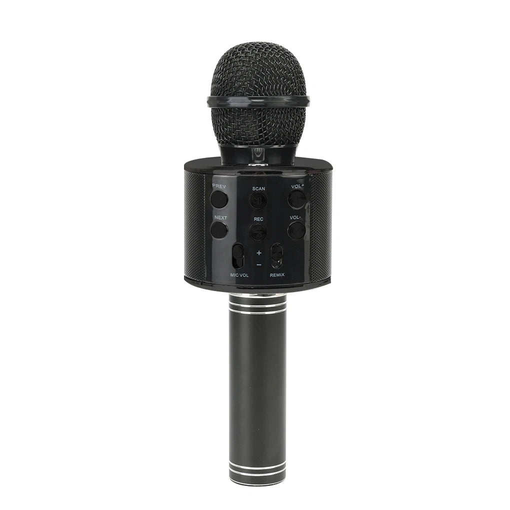 Micrófono ajustable de mano compatible con Bluetooth, micrófono de Karaoke profesional portátil con ajuste de volumen, bajo retardo
