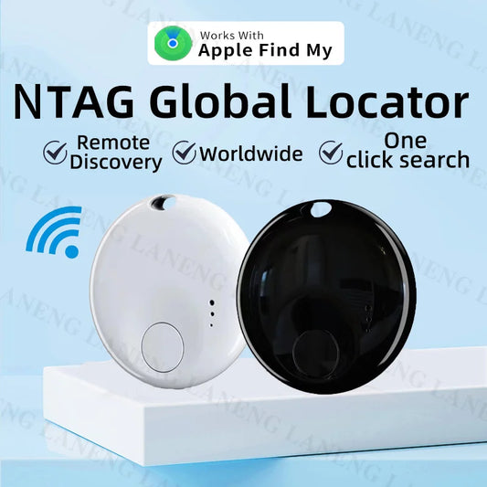 Rastreador inteligente GPS inalámbrico que funciona con Apple Find My APP NTag dispositivo de recordatorio antipérdida localizador clasificado MFI llave de coche buscador de mascotas y niños