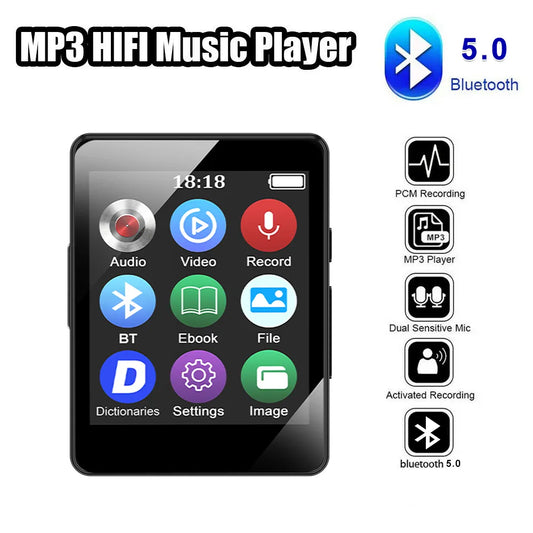 Reproductor de música MP3 Walkman de reproducción externo MP4 mini portátil compacto con pantalla P4 se puede insertar tarjeta/grabación/multifunción