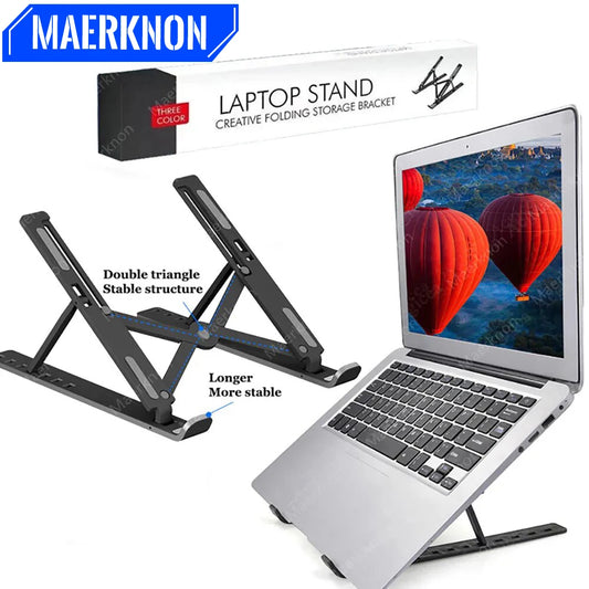 Soporte portátil para MacBook Pro Air Notebook, soporte plegable para tableta, soporte para ordenador portátil