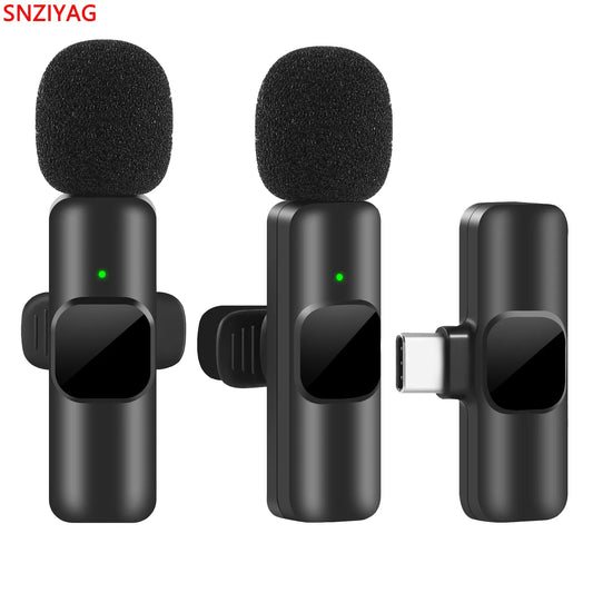 Nuevo Micrófono Lavalier inalámbrico, Mini micrófono portátil para grabación de Audio y vídeo para iPhone, Android, transmisión en vivo, micrófono para teléfono y videojuegos