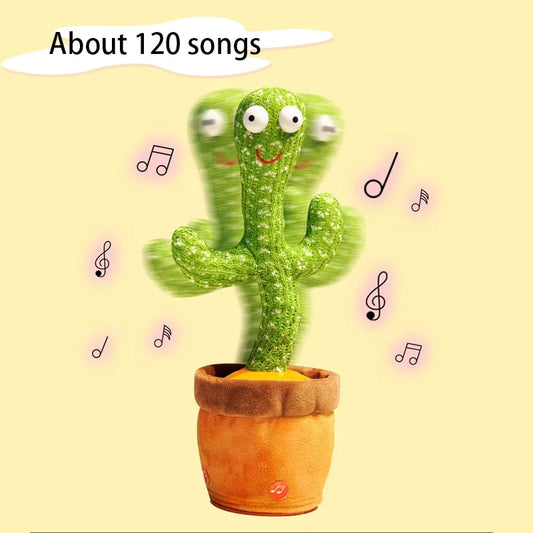 Juguete musical y de aprendizaje interactivo de cactus inteligente para que los niños bailen